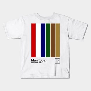 Manitoba // Original Minimalist Artwork Poster Design Kids T-Shirt